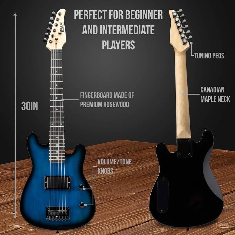 LyxPro 30" Electric Guitar Kit, Complete Beginner Starter Kit with 20W